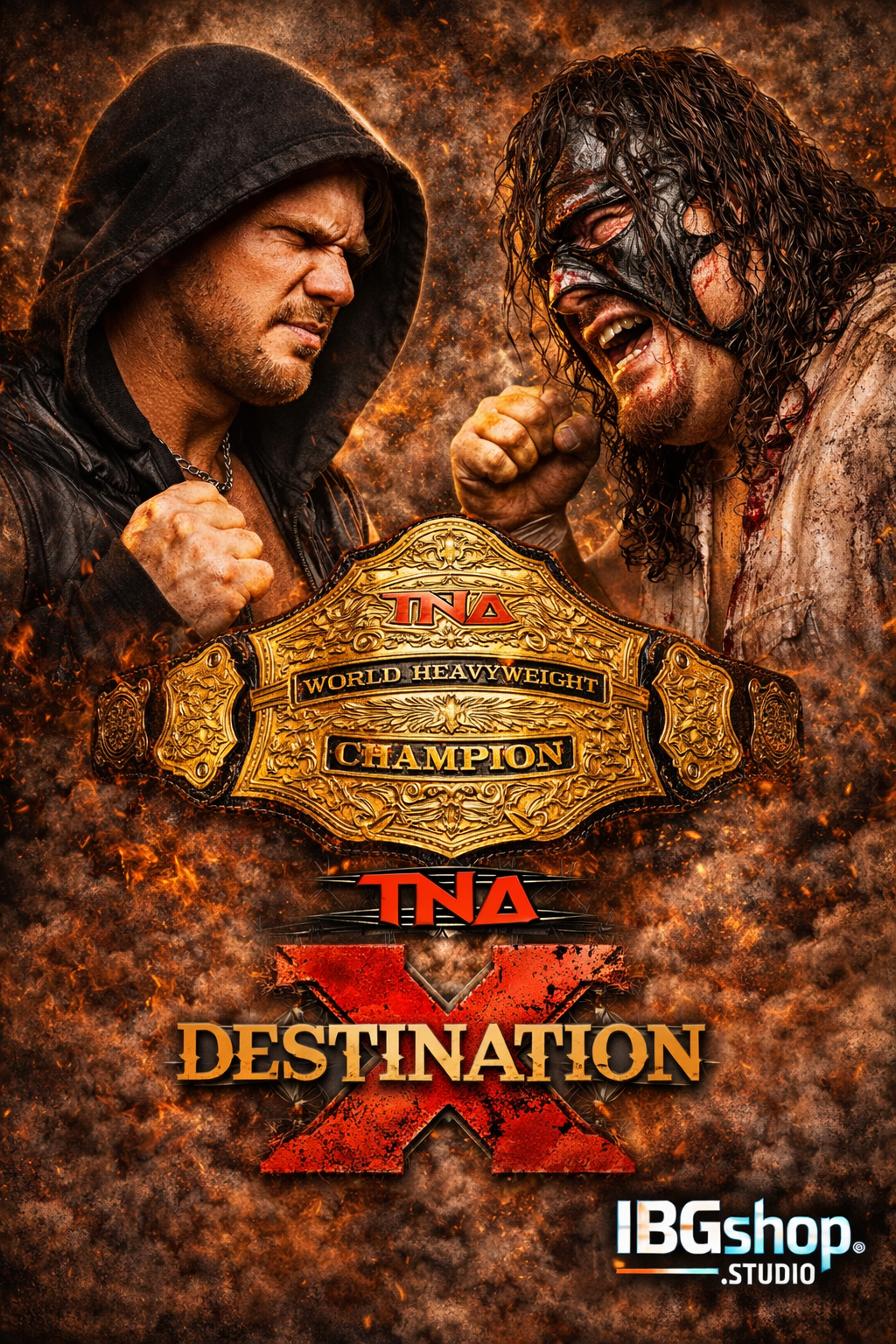 Destination X: AJ Styles vs Abyss – TNA Wrestling Wall Art