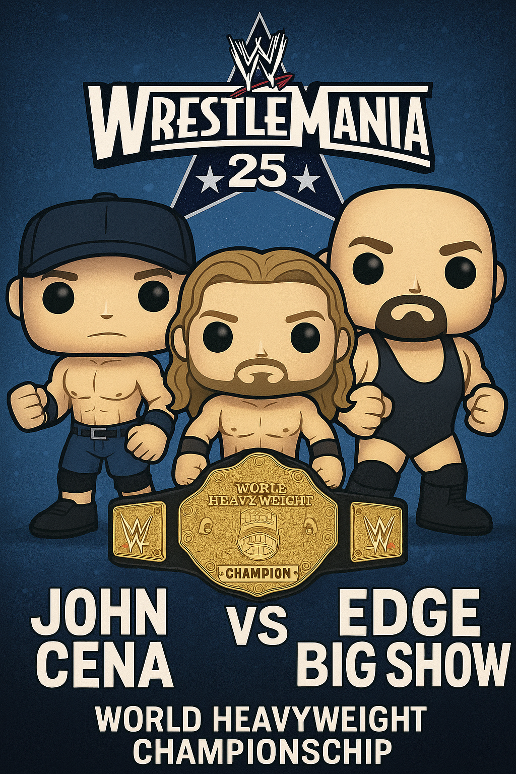 John Cena – WWE Championship Wins Collection | 17-Time Champion | Digital Wrestling Wall Art Bundle