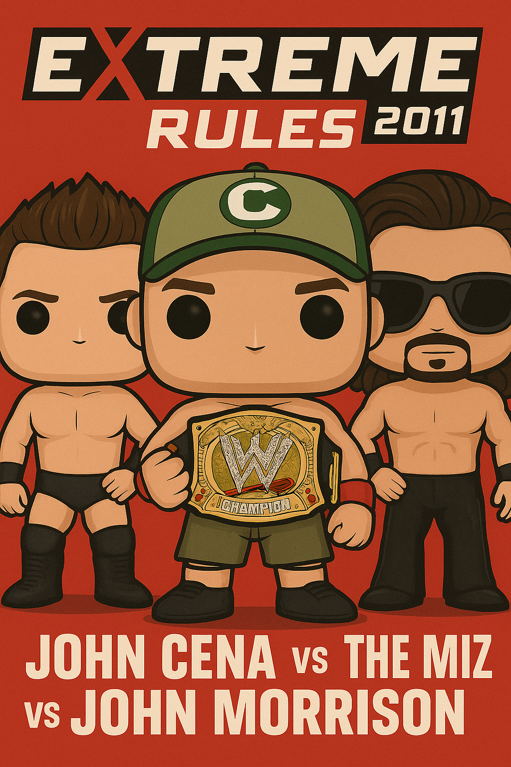 John Cena – WWE Championship Wins Collection | 17-Time Champion | Digital Wrestling Wall Art Bundle