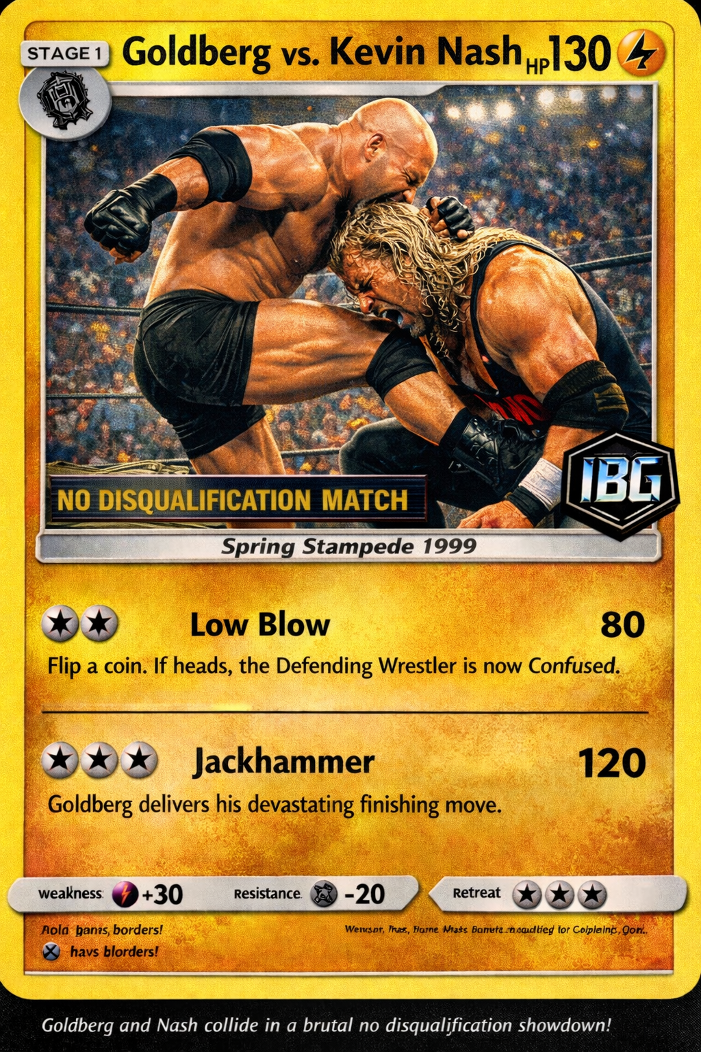 Goldberg Legendary WCW Battles (1998–2001) – Wrestling Trading Card Mega Bundle | IBG Exclusive Digital Collection