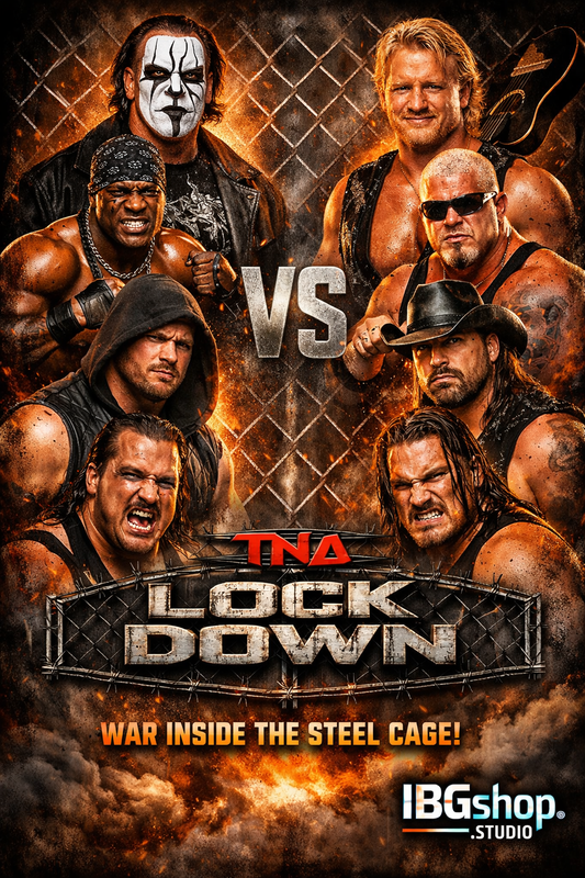TNA Lockdown: War Inside the Steel Cage – Wrestling Poster