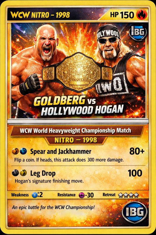 Goldberg Legendary WCW Battles (1998–2001) – Wrestling Trading Card Mega Bundle | IBG Exclusive Digital Collection