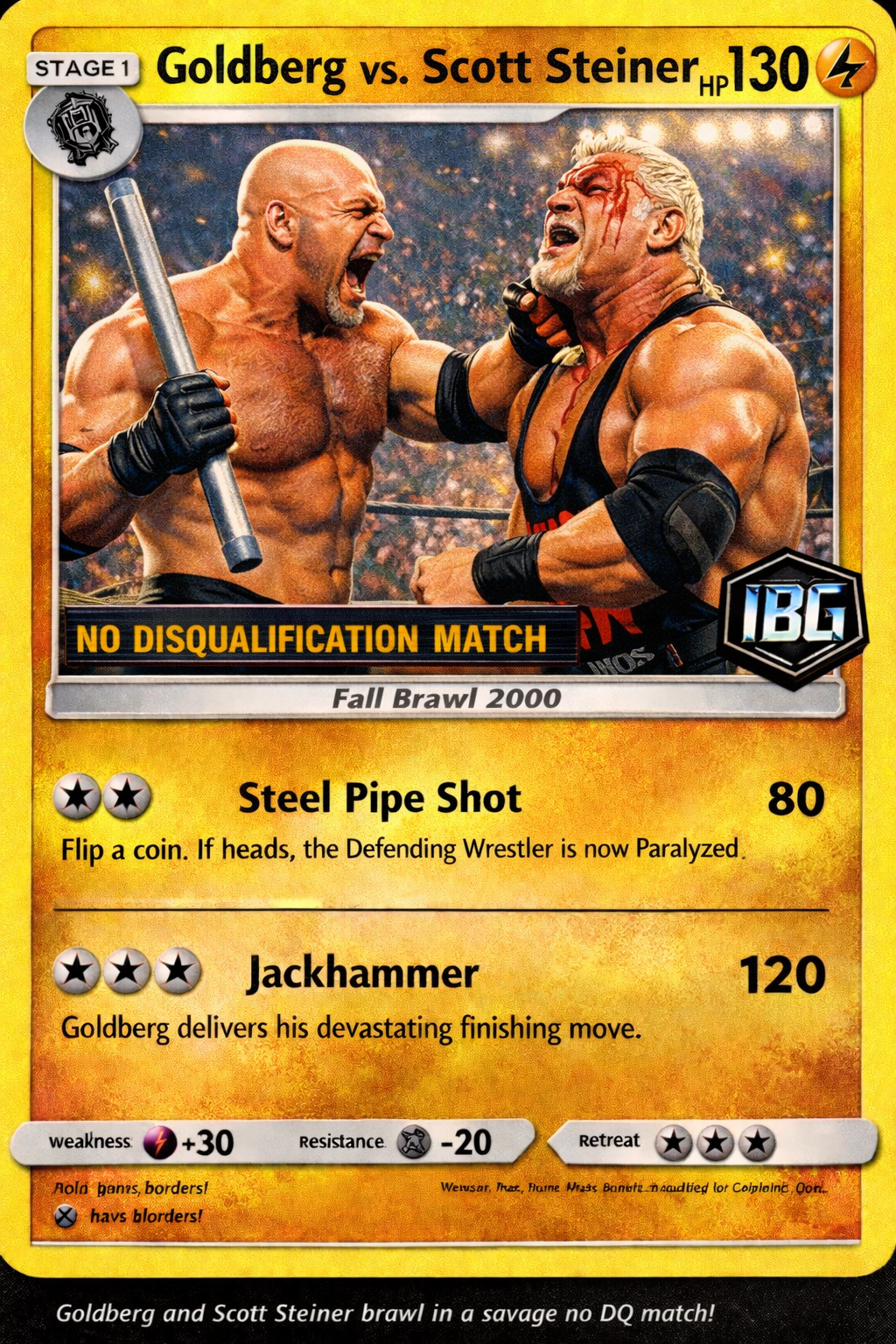 Goldberg Legendary WCW Battles (1998–2001) – Wrestling Trading Card Mega Bundle | IBG Exclusive Digital Collection