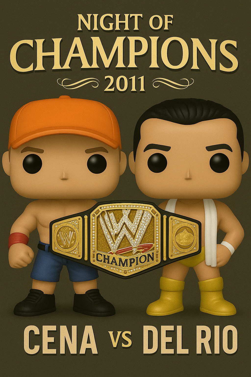 John Cena – WWE Championship Wins Collection | 17-Time Champion | Digital Wrestling Wall Art Bundle
