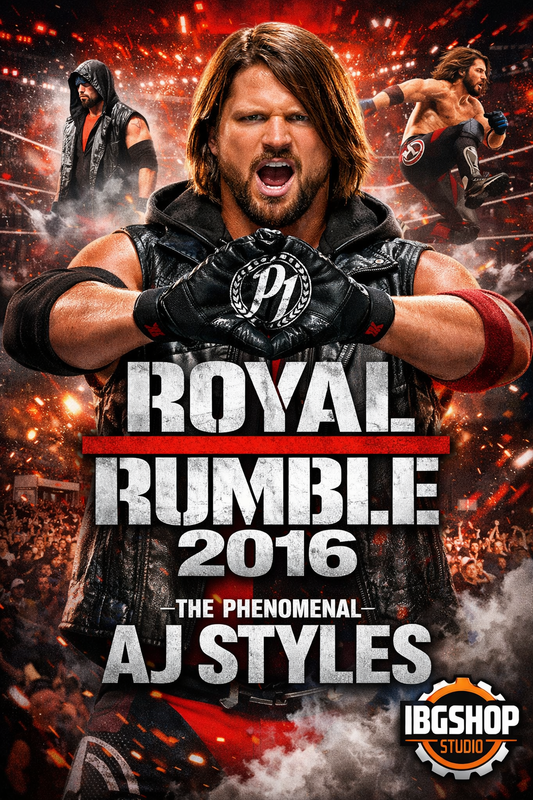 The Phenomenal AJ Styles – Royal Rumble 2016 Debut Wall Art