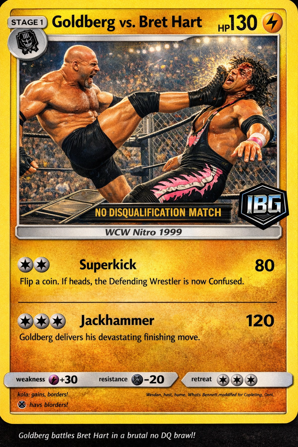 Goldberg Legendary WCW Battles (1998–2001) – Wrestling Trading Card Mega Bundle | IBG Exclusive Digital Collection