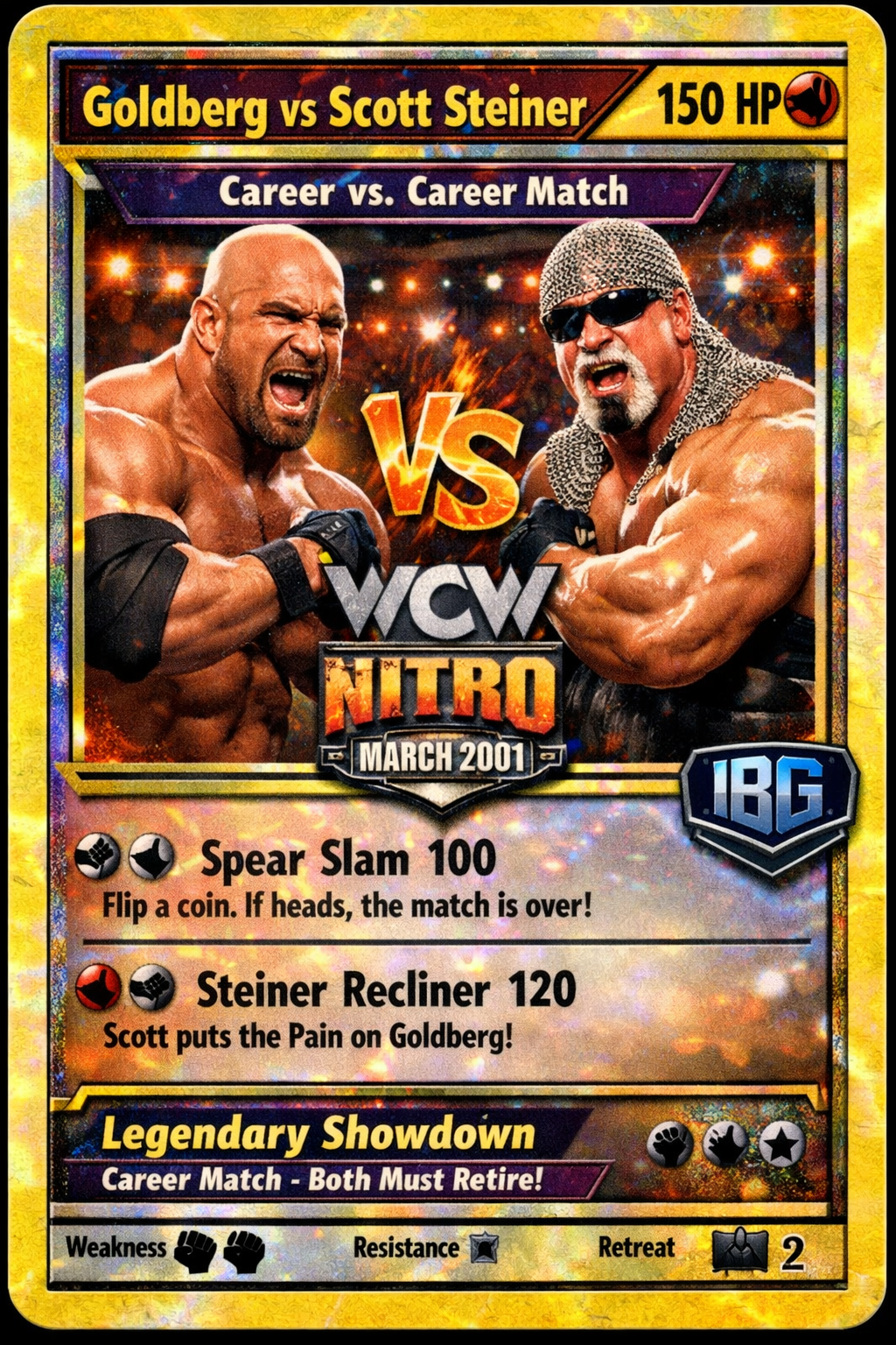 Goldberg Legendary WCW Battles (1998–2001) – Wrestling Trading Card Mega Bundle | IBG Exclusive Digital Collection
