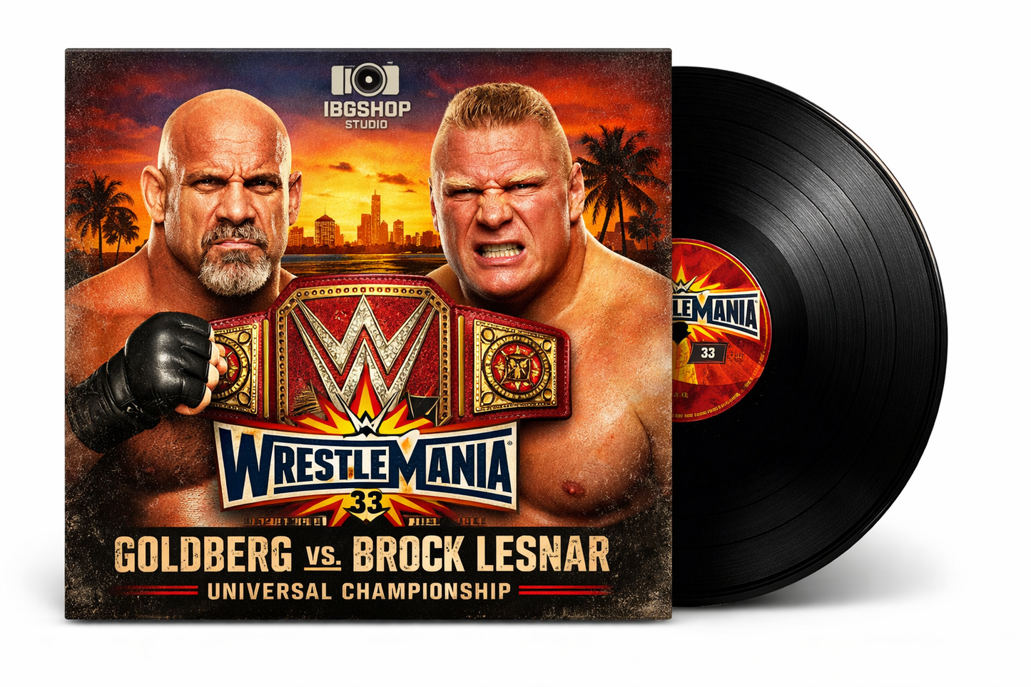 Goldberg Vinyl Cover Collection | IBGSHOP Studio Exclusive Wrestling Album Art Bundle