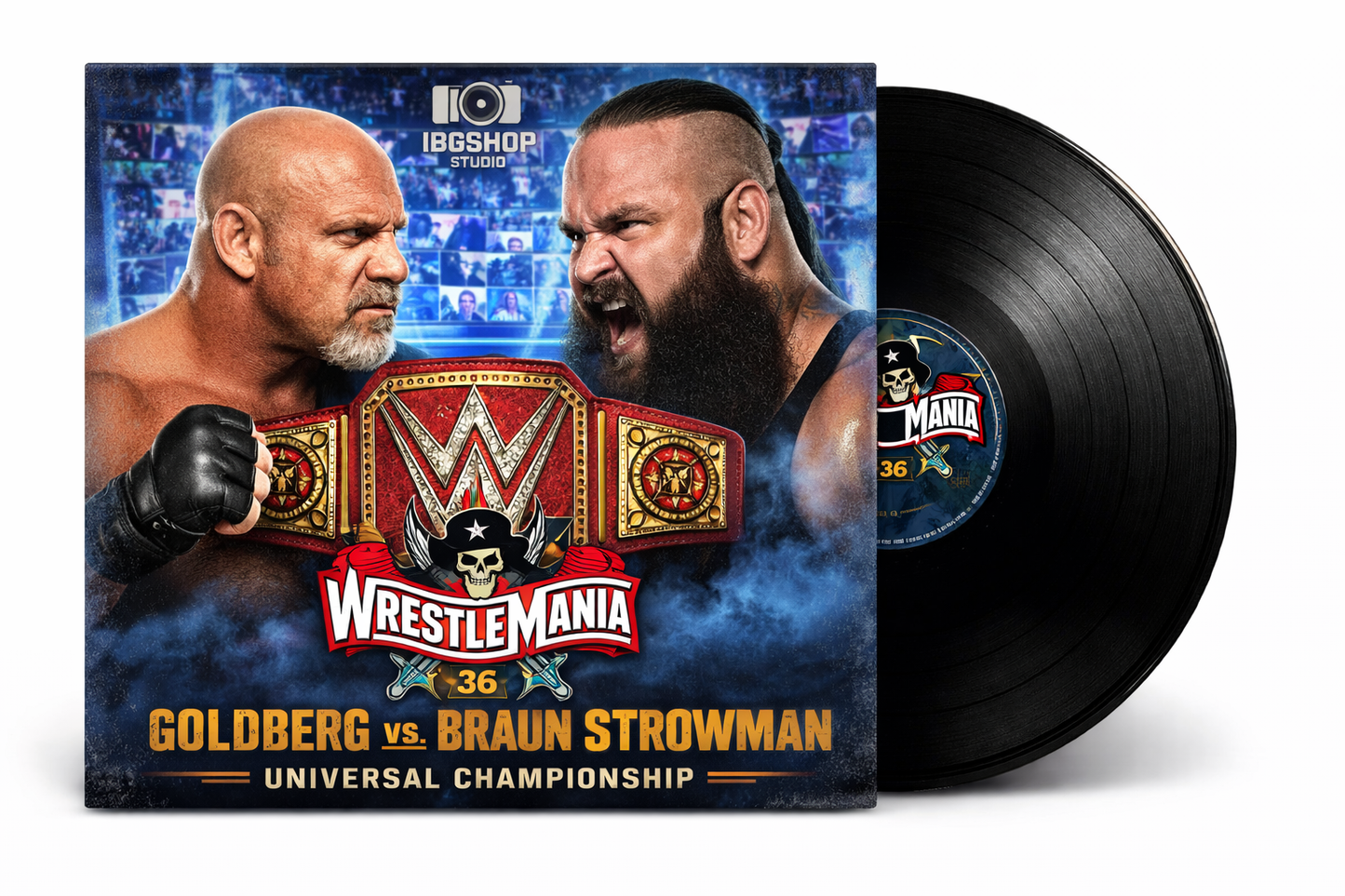 Goldberg Vinyl Cover Collection | IBGSHOP Studio Exclusive Wrestling Album Art Bundle