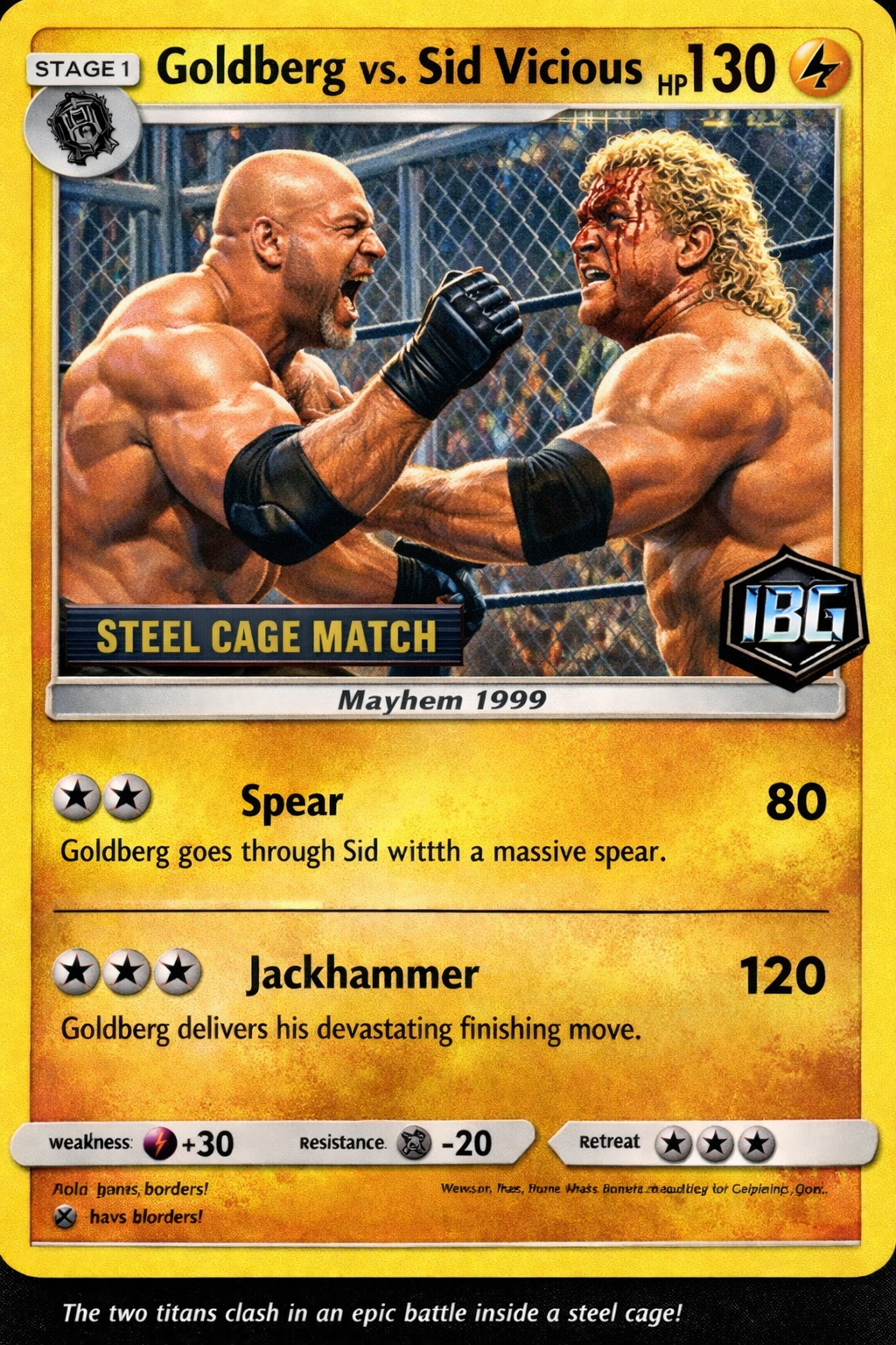 Goldberg Legendary WCW Battles (1998–2001) – Wrestling Trading Card Mega Bundle | IBG Exclusive Digital Collection