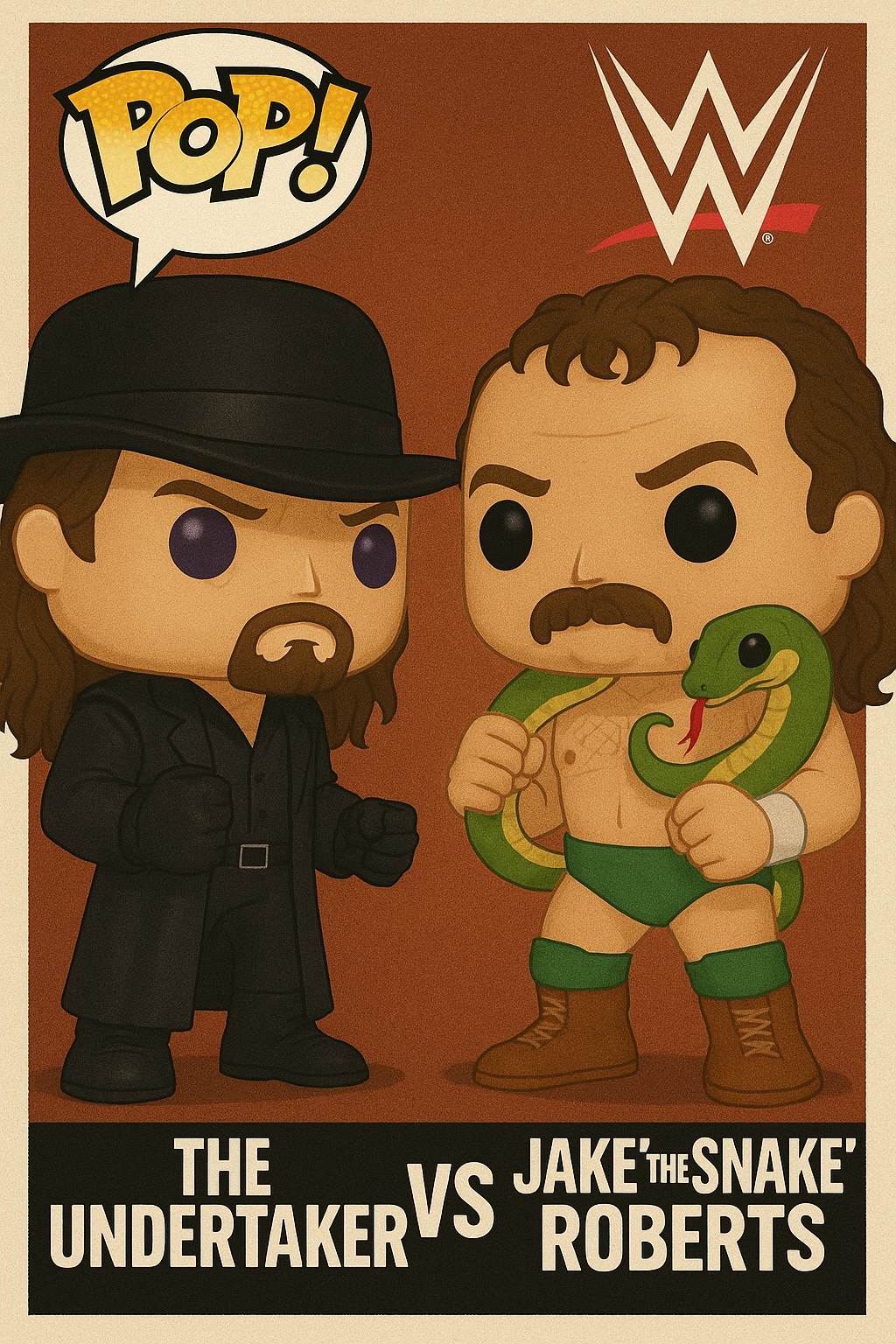 🪦 The Undertaker – First 5 WrestleMania Matches | Defeat The Streak Collection | Digital Wrestling Wall Art Bundle