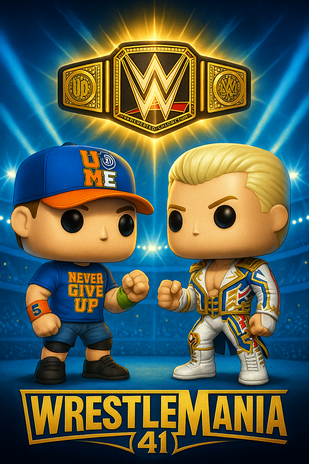John Cena – WWE Championship Wins Collection | 17-Time Champion | Digital Wrestling Wall Art Bundle