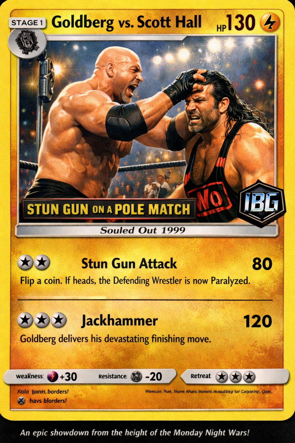 Goldberg Legendary WCW Battles (1998–2001) – Wrestling Trading Card Mega Bundle | IBG Exclusive Digital Collection