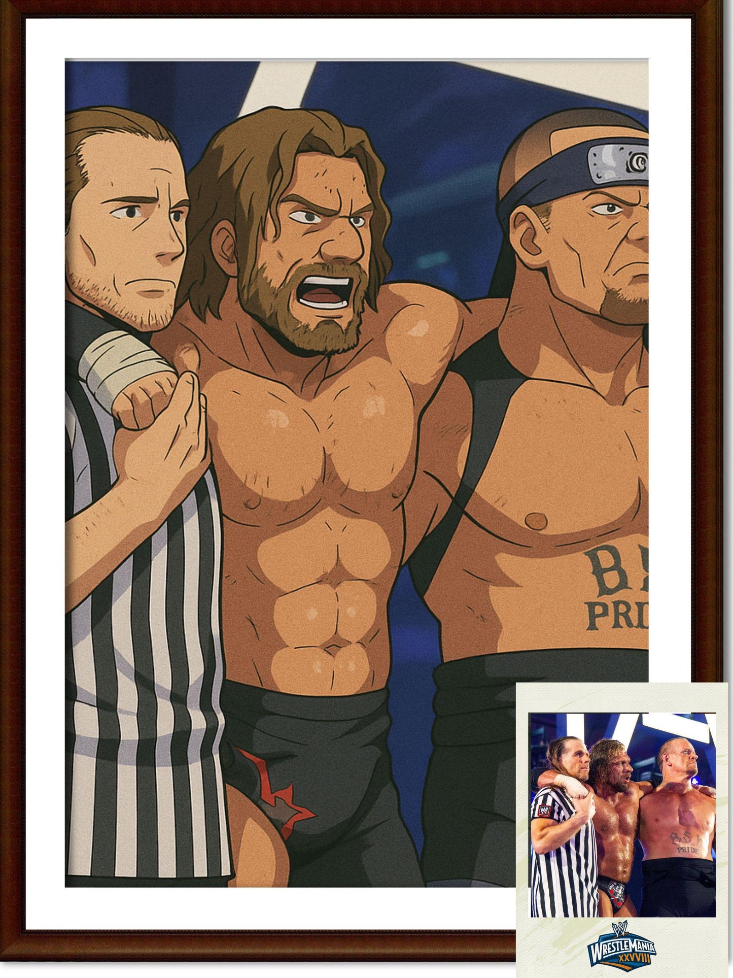 Naruto Style Portrait | Digital Anime WWE Undertaker | Instant Download