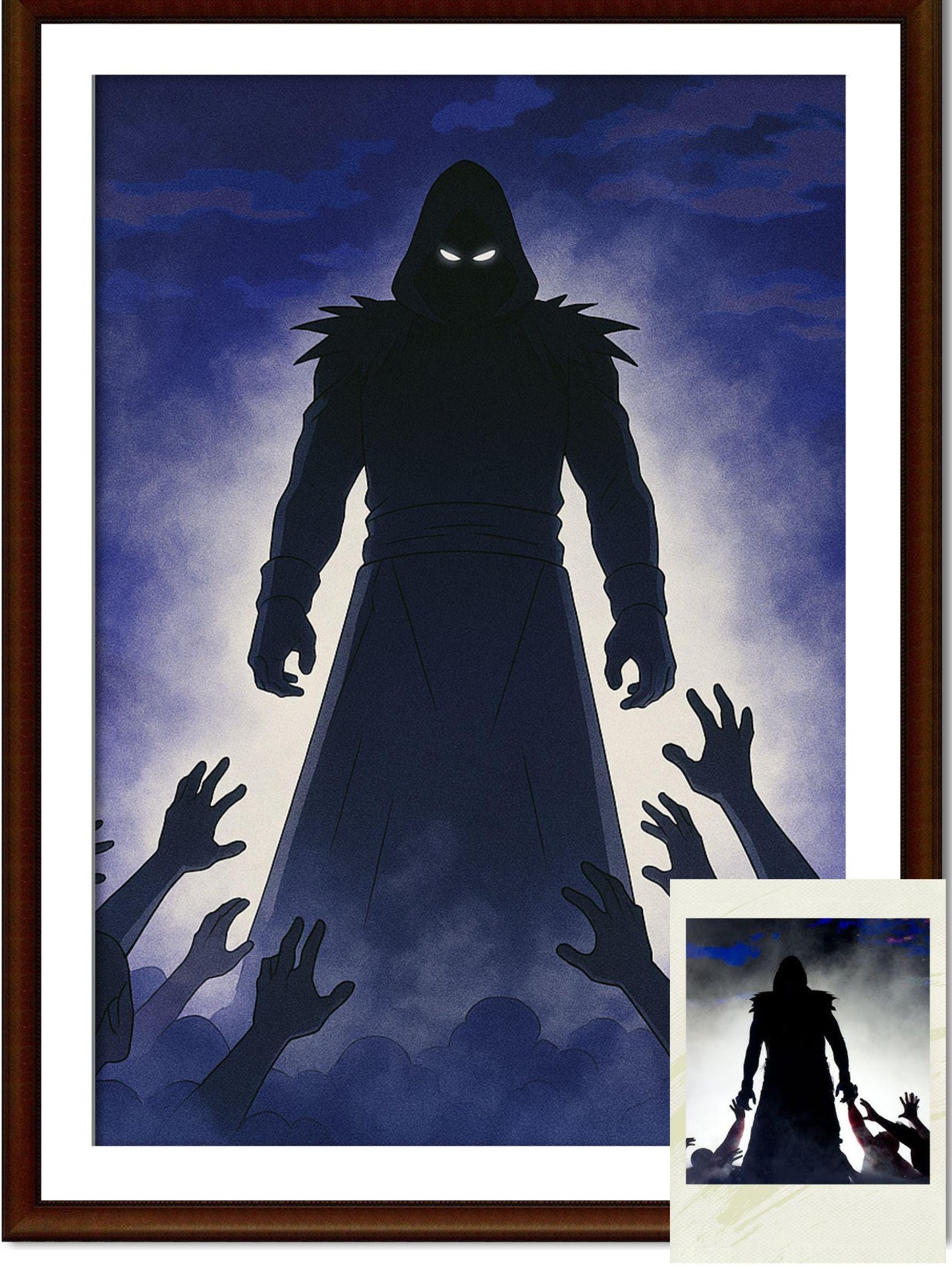 Naruto Style Portrait | Digital Anime WWE Undertaker | Instant Download
