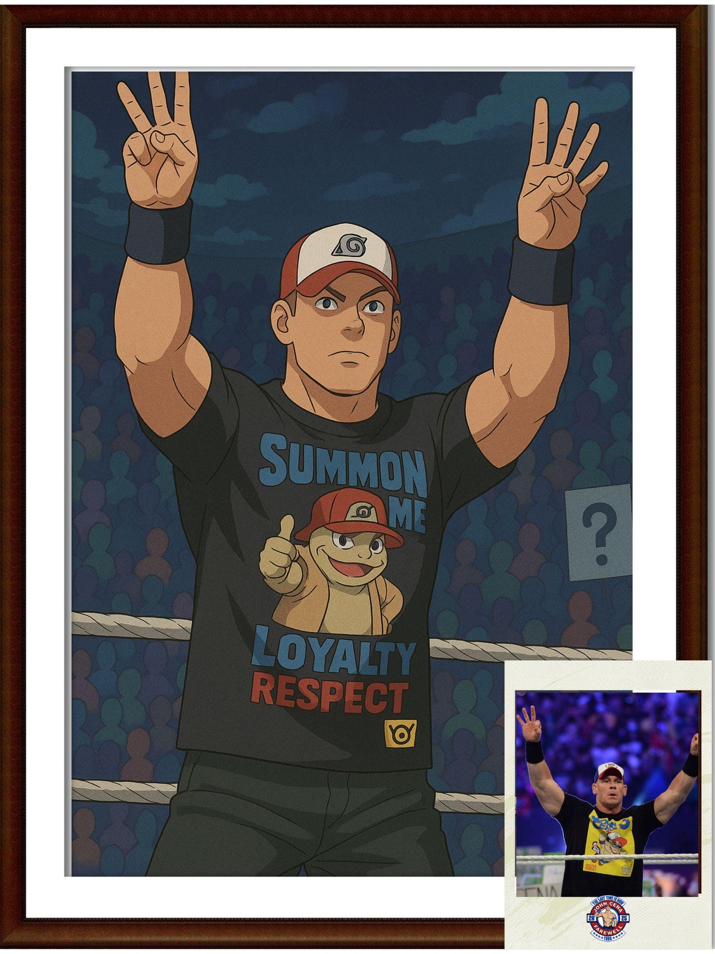 Naruto Style Portrait | Digital Anime WWE John Cena | Instant Download