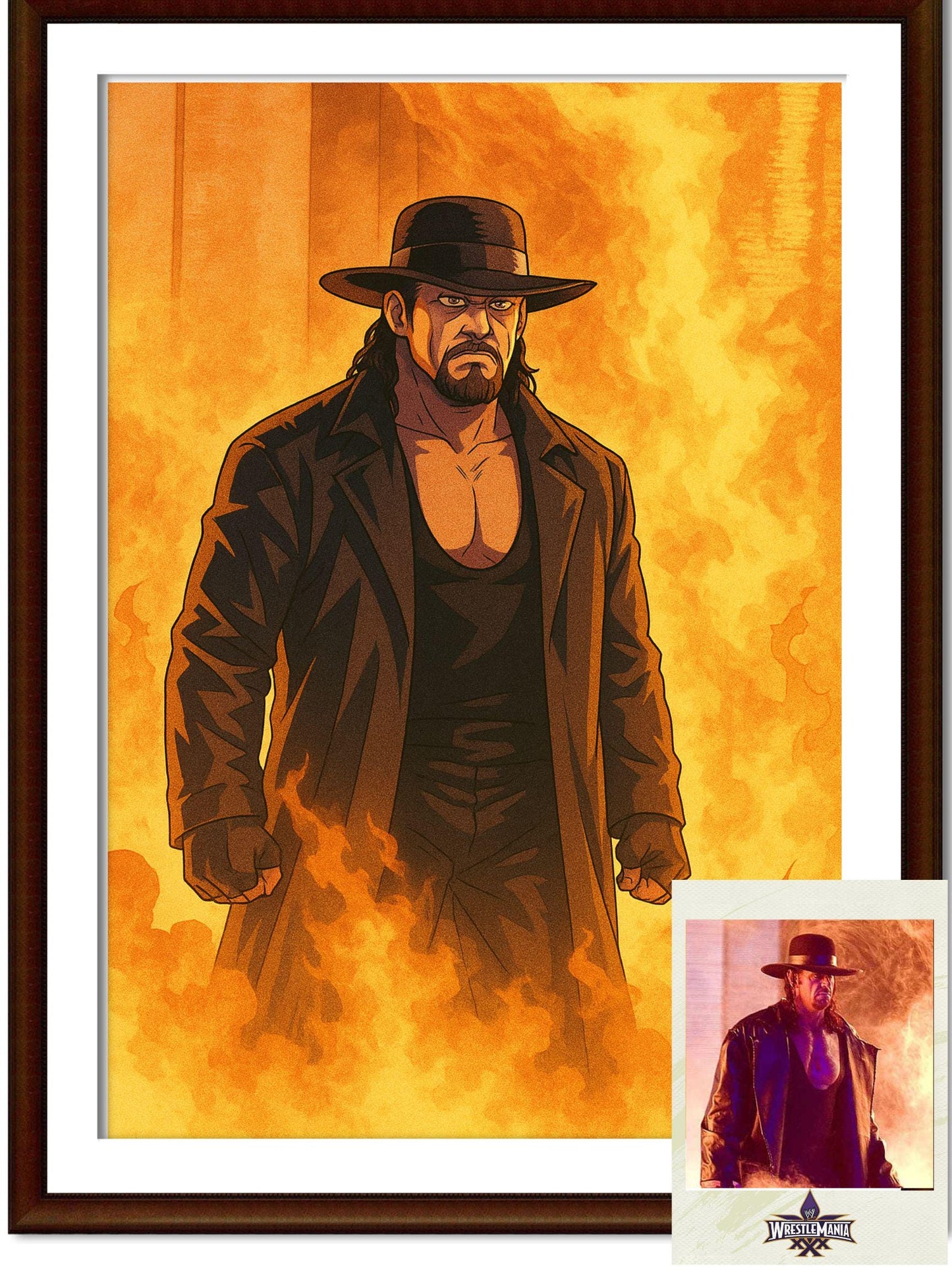 Naruto Style Portrait | Digital Anime WWE Undertaker | Instant Download