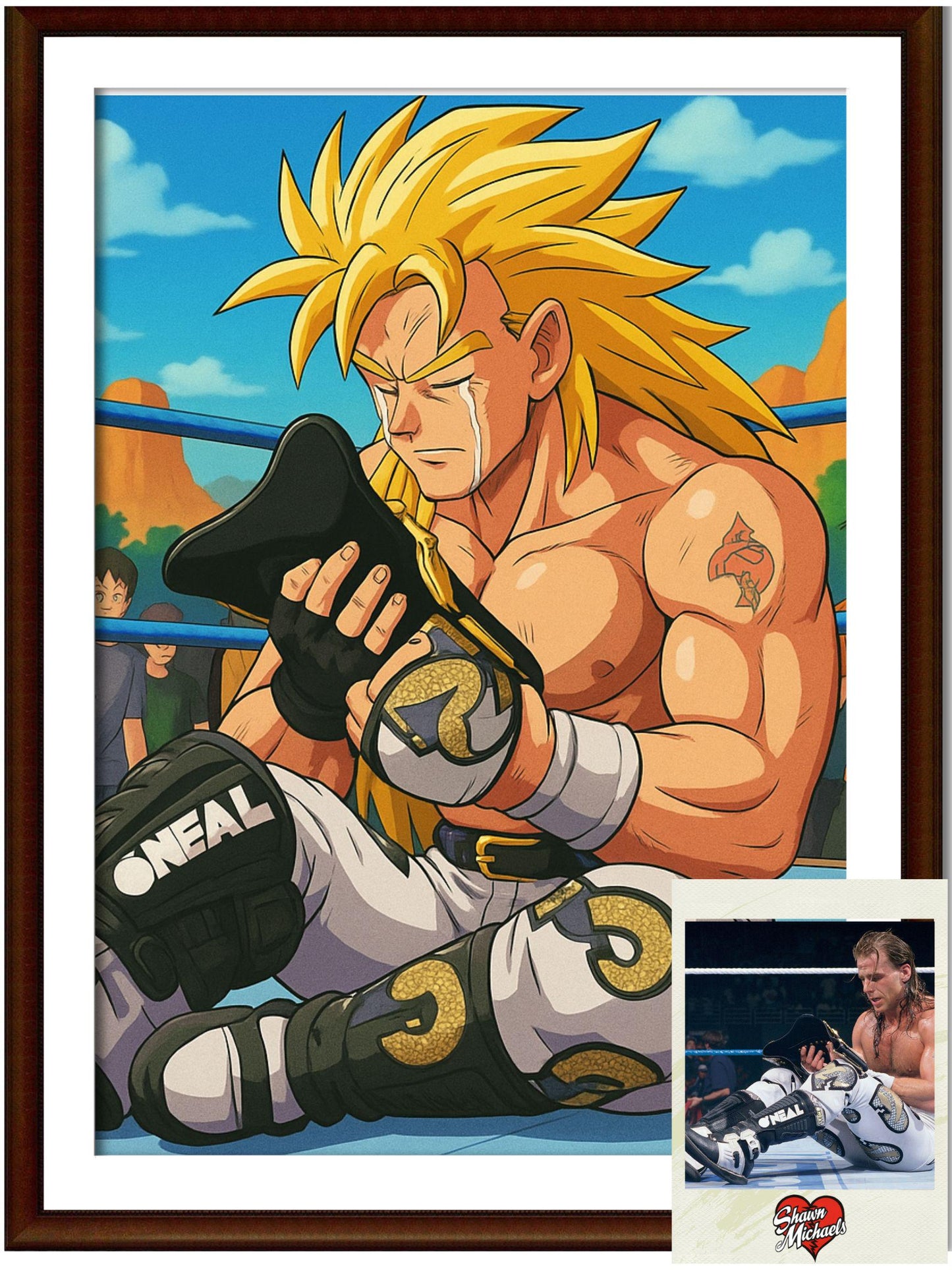 Dragon Ball Z Style Portrait | Digital Anime WWE Shawn Michaels | Instant Download