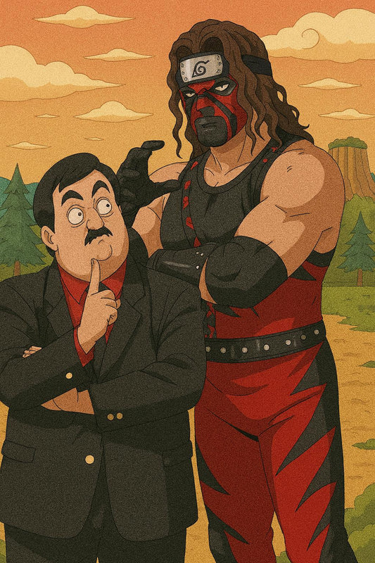 Naruto Style Portrait | Digital Anime WWE Kane | Instant Download