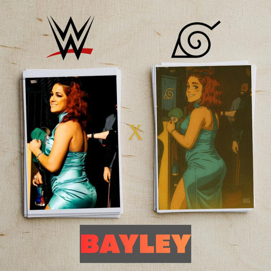 Naruto Style Portrait | Digital Anime WWE Bayley | Instant Download
