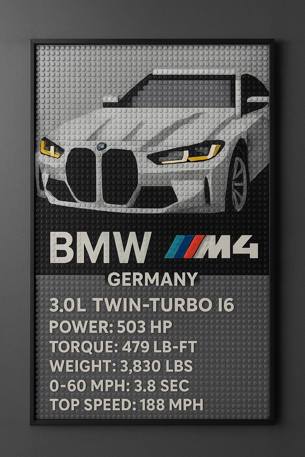 BMW M4 Wall Art | Digital Car Poster | Instant Download