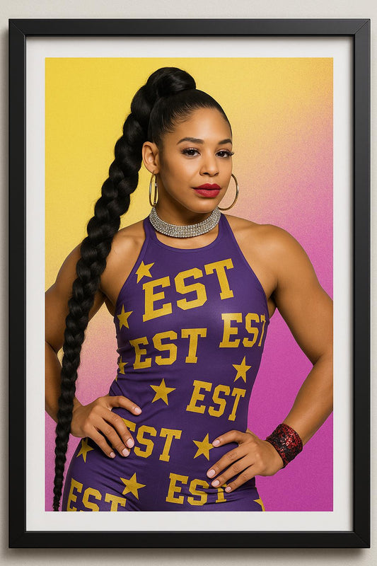 Bianca Belair | Digital WWE Wall Art | Instant Download