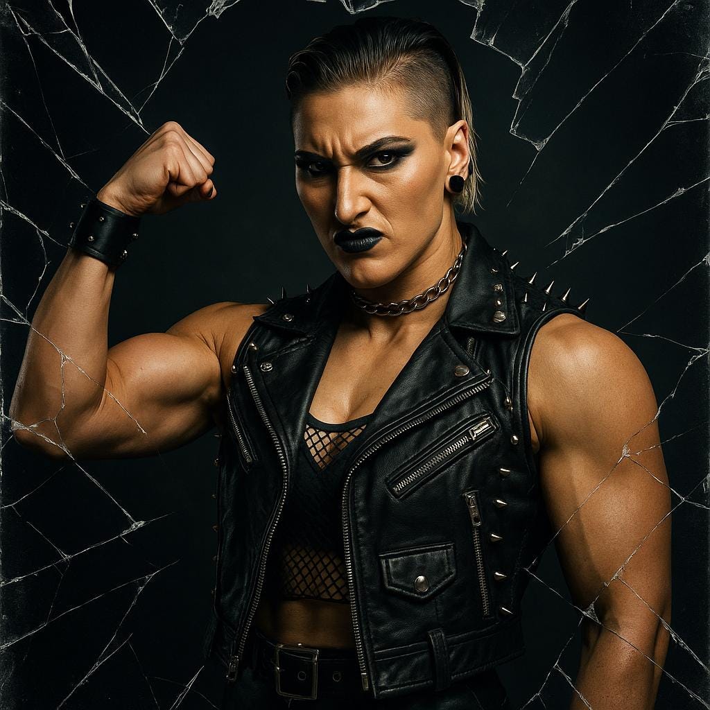 Rhea Ripley Wall Art | Digital WWE Portrait | Instant Download