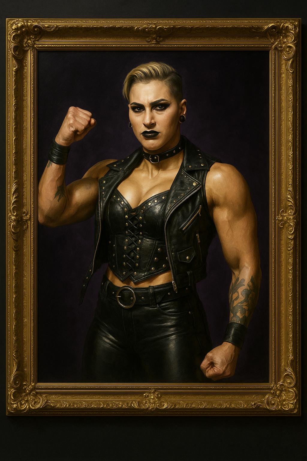 Rhea Ripley Wall Art | Digital WWE Portrait | Instant Download